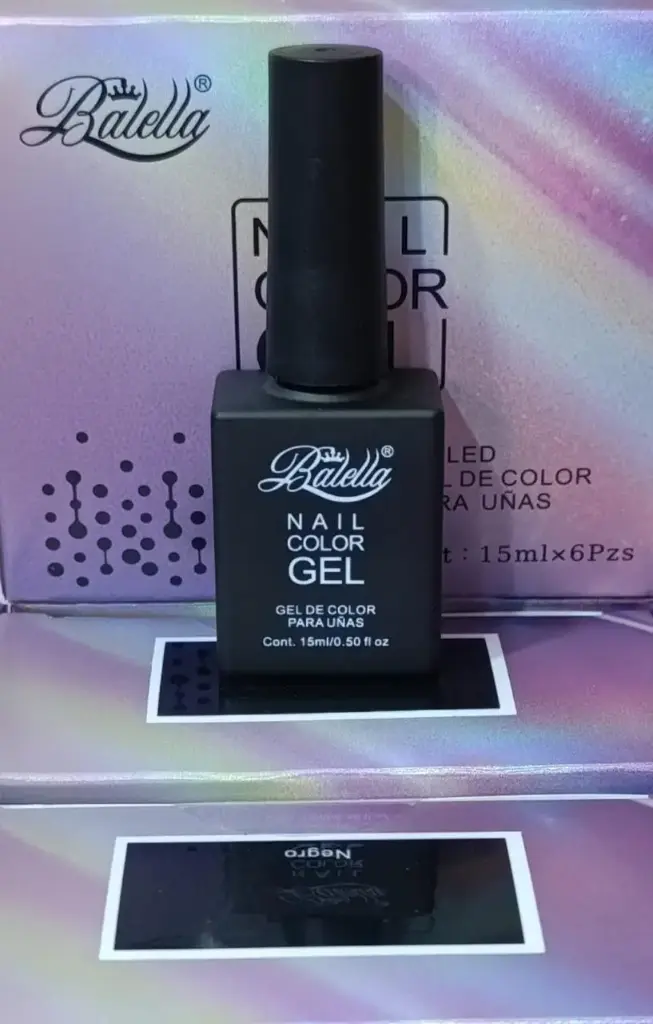 GEL BALLELA COLOR NEGRO
