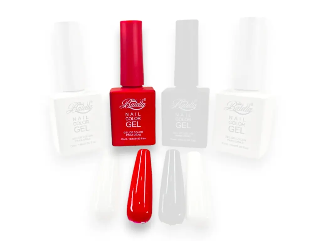 GEL BALLELA COLOR ROJO
